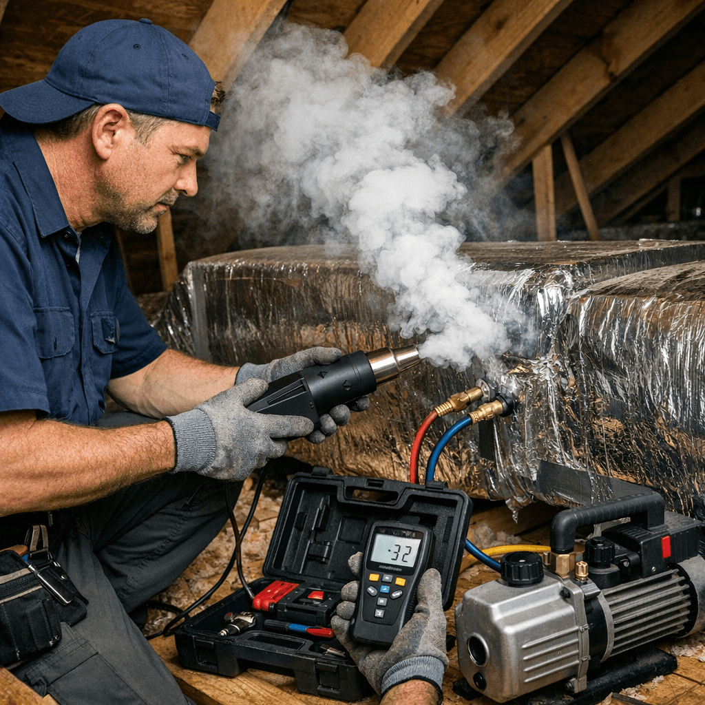 Signs of Leaky Air Ducts in Florida Homes - Professional service process