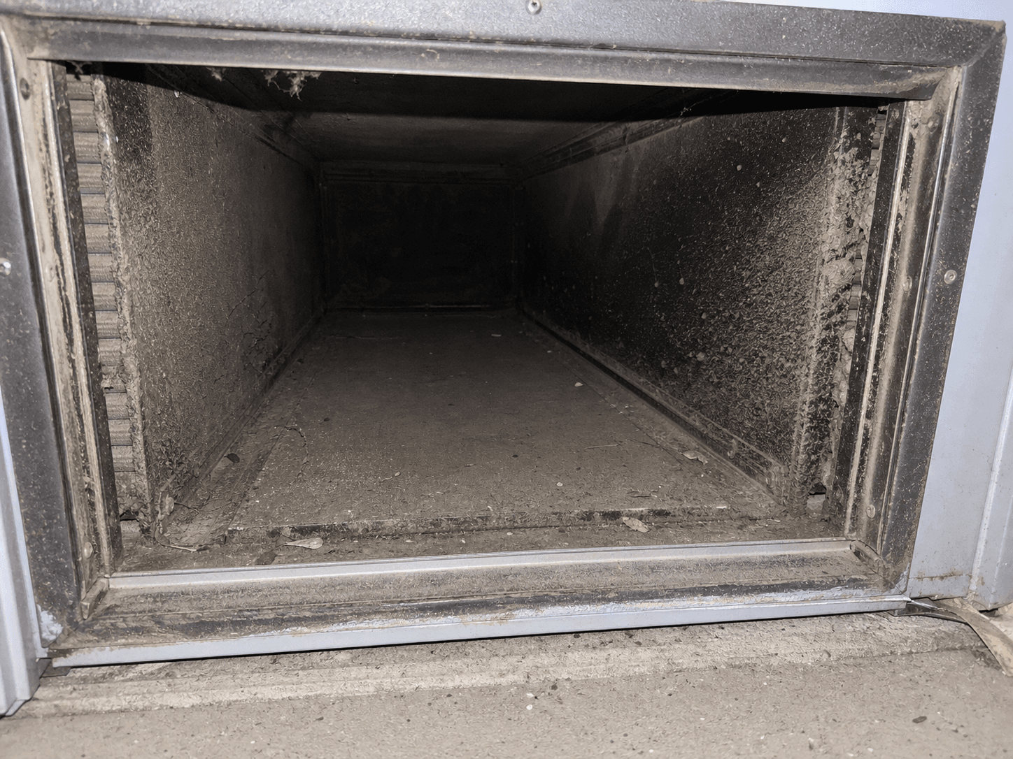 Return Plenum before air duct cleaning